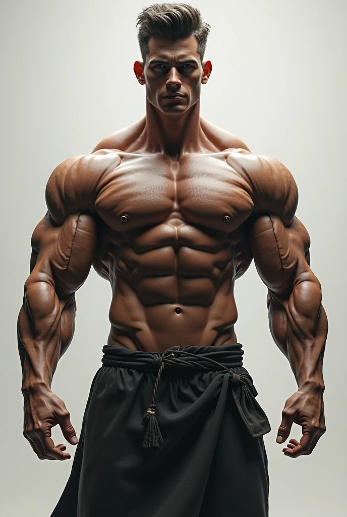 Boy with bigger muscle then world