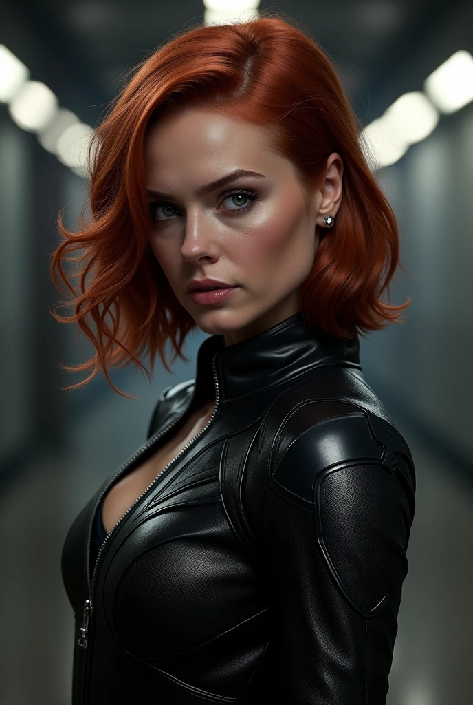 Scarlett Johansson playing black widow 
