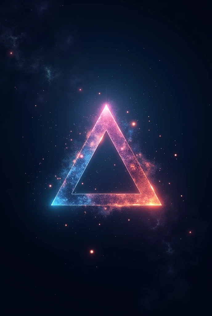 Logo "Link to Nebulos" adioncione Nexus, with universe and triangle in 8k one In Portuguese