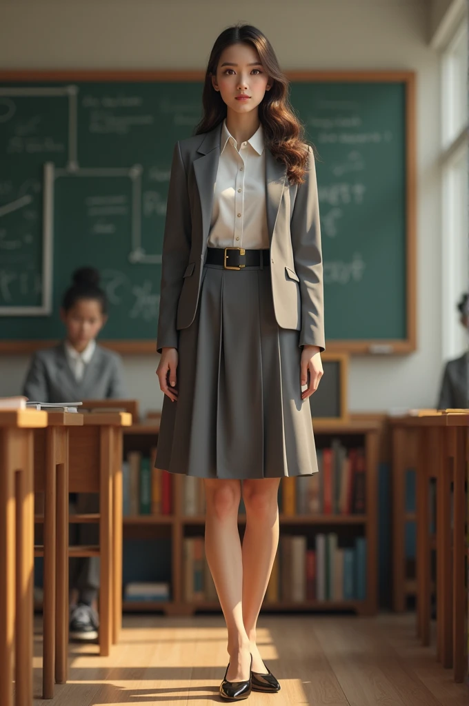 layout a womens teachers uniform