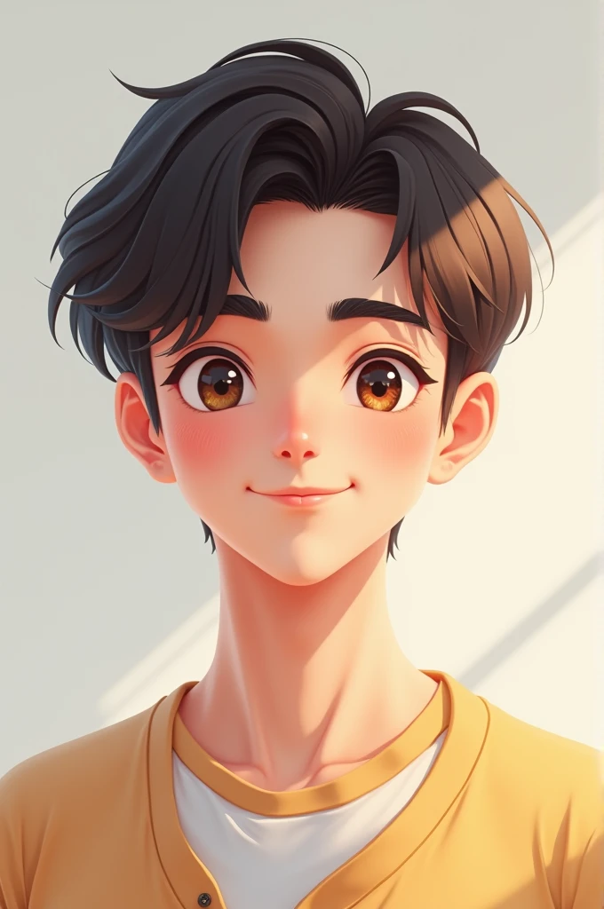 Cute male character portrait