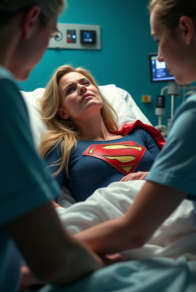Supergirl giving birth