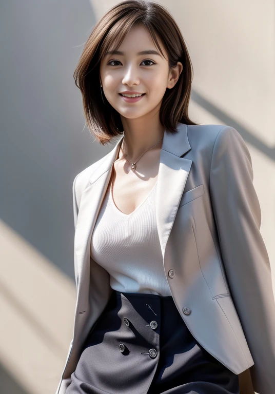 ((Browsing Caution)), (Highly detailed CG Unity 8K wallpapers, Highest quality, Very detailed, Looking at the camera:1.2, The light shines on your face:1.5, Gray background, Professional Lighting), Upper Body, 20-year-old Japanese female paralegal. Hair length is medium, dark, Back to practical style; Oval face and well-defined eyebrows, Intelligent almond-shaped eyes, Straight nose, and a gentle tone. Outfit includes tailored navy blazer, Crisp white shirt, discreet pendant necklace, It symbolizes her efficient and focused personality., front, Mid Shot, smile, mini skirt, pantyhose, High heels, Perfect beauty, president&#39;secretary, (((I can see your pants))), ((Company Office)), squat、 ((Spread your legs wide))、((mini skirt)), ((Camel Toe)), 180 degree split
