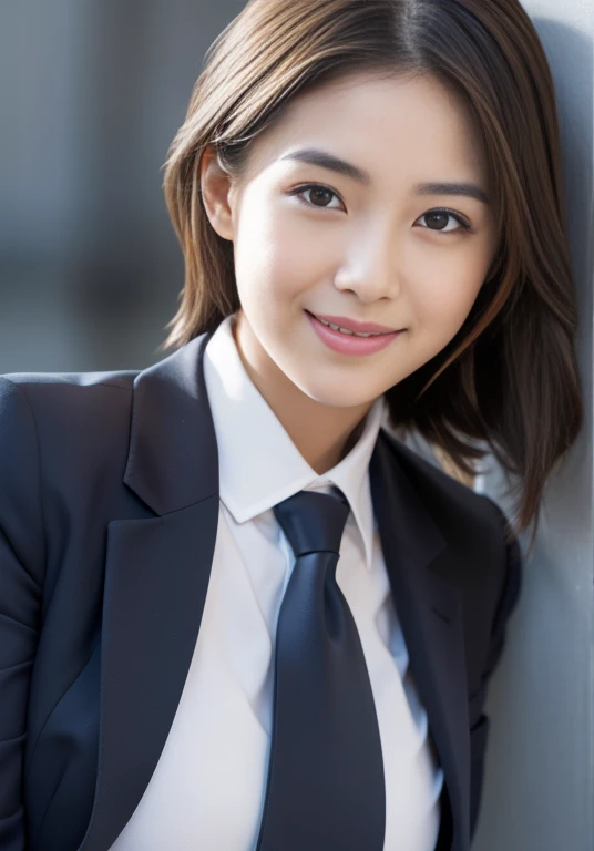 ((Browsing Caution)), (Highly detailed CG Unity 8K wallpapers, Highest quality, Very detailed, Looking at the camera:1.2, The light shines on your face:1.5, Gray background, Professional Lighting), Upper Body, 20-year-old Japanese female paralegal. Hair length is medium, dark, Back to practical style; Oval face and well-defined eyebrows, Intelligent almond-shaped eyes, Straight nose, and a gentle tone. Outfit includes tailored navy blazer, Crisp white shirt, discreet pendant necklace, It symbolizes her efficient and focused personality., front, Mid Shot, smile, mini skirt, pantyhose, High heels, Perfect beauty, president'secretary, (((I can see your pants))), ((Company Office)), squat、 ((Spread your legs wide))、((mini skirt)), ((Camel Toe)), 180 degree split