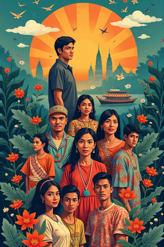 Make a poster about the language concept in the philippines