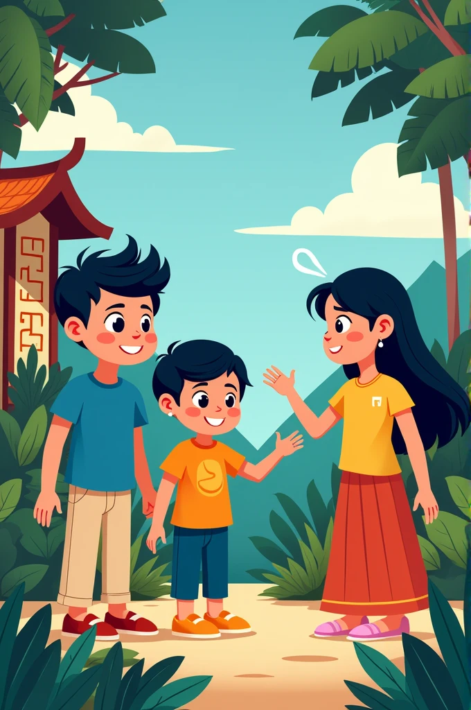 Cartoon language concept in the philippimes