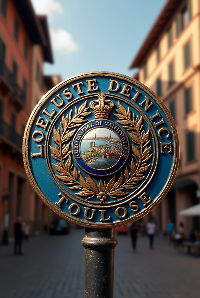Round badge municipal police Toulouse southern sector