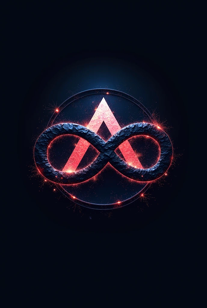 Logo "NexusNebuloso" 8k com uma letra bem chamativas como ♾️ e triangulo em 8k