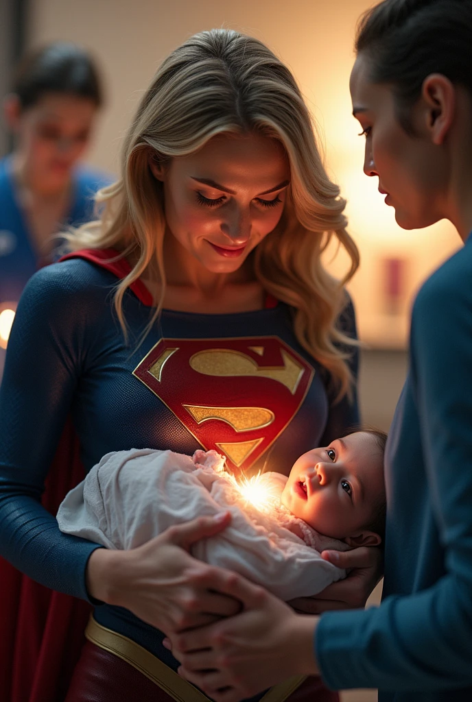 Supergirl giving birth