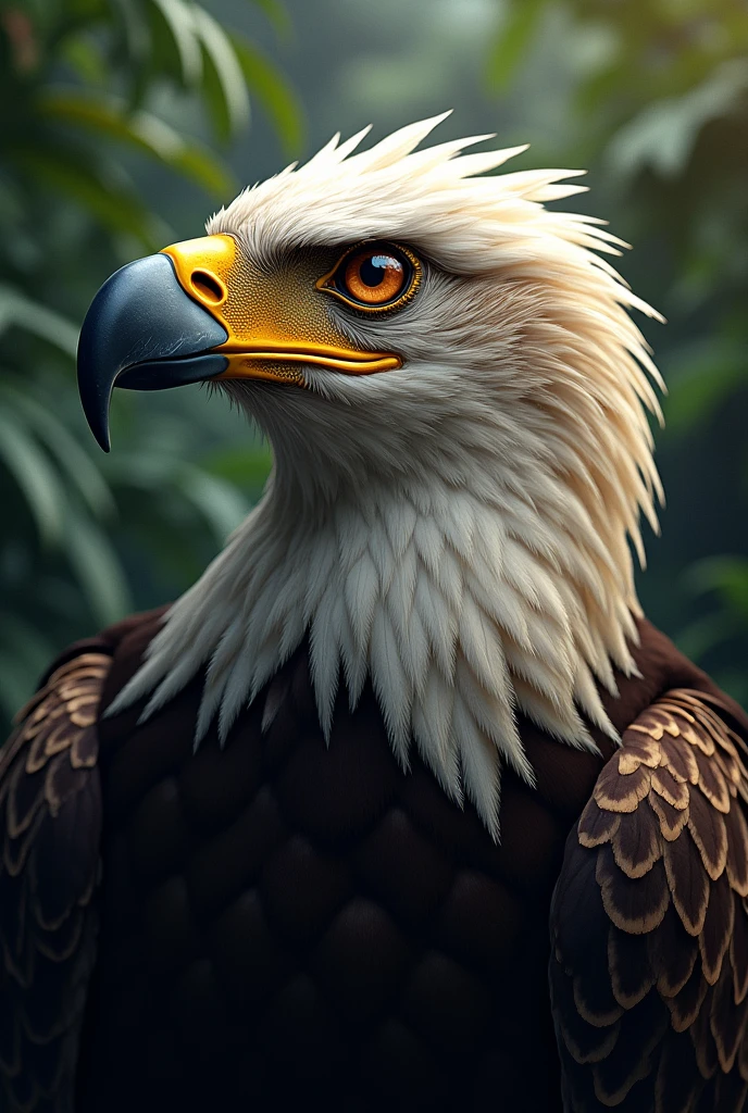 a head of philippine eagle