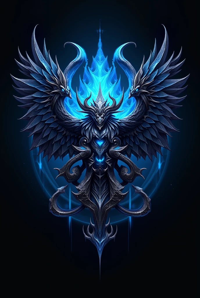 create a logo with the 
esquema  of  world of Warcraft: The War Within with the text of "team solo wipe"
