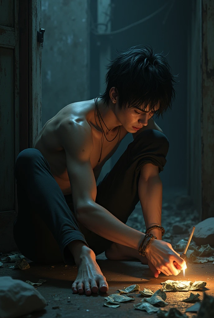 Drug addict Masato Yoshida