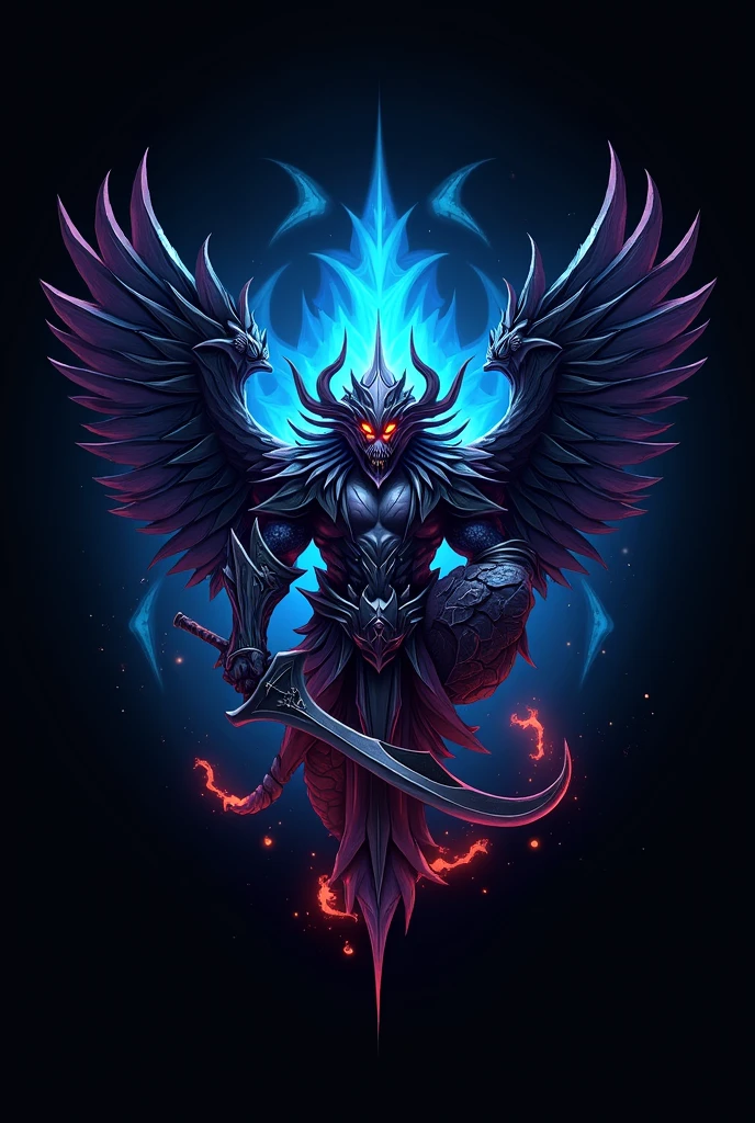 create a logo with the theme of The War Within(world of warcraft) with the text of "team solo wipe"