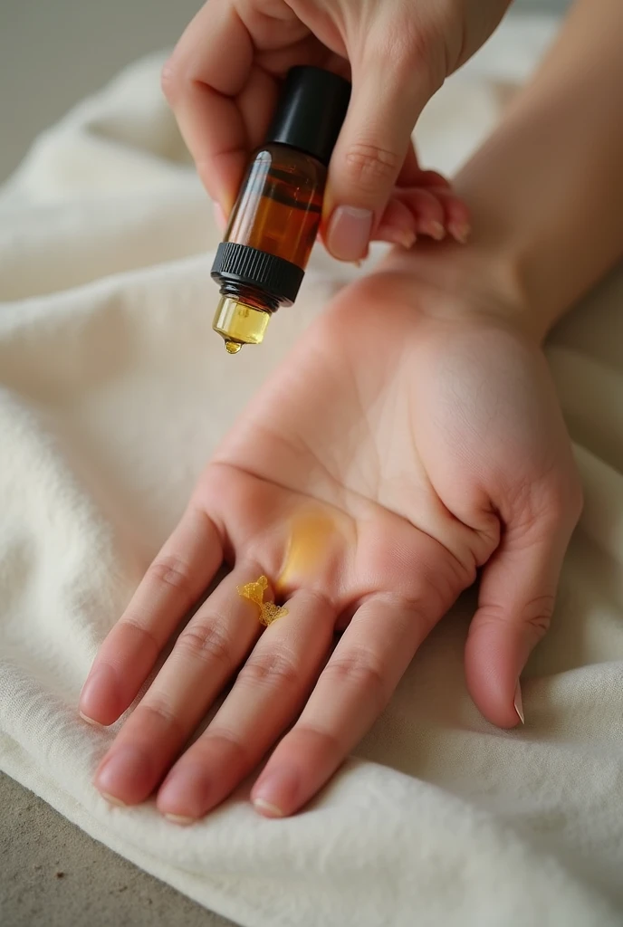 .Local massage:Apply a few drops of essential oil to your skin。Suitable for moisturizing or lightening the skin,Relieve muscle pain,Improve blood circulation problems。The skin application screen will appear.