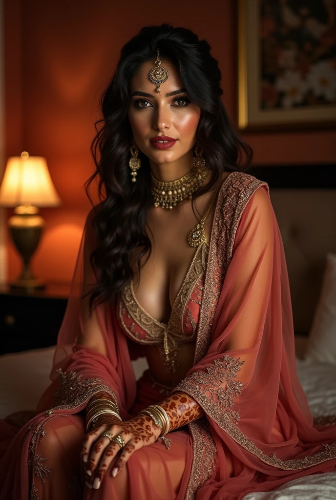 same pakistani bride boudoir shoot