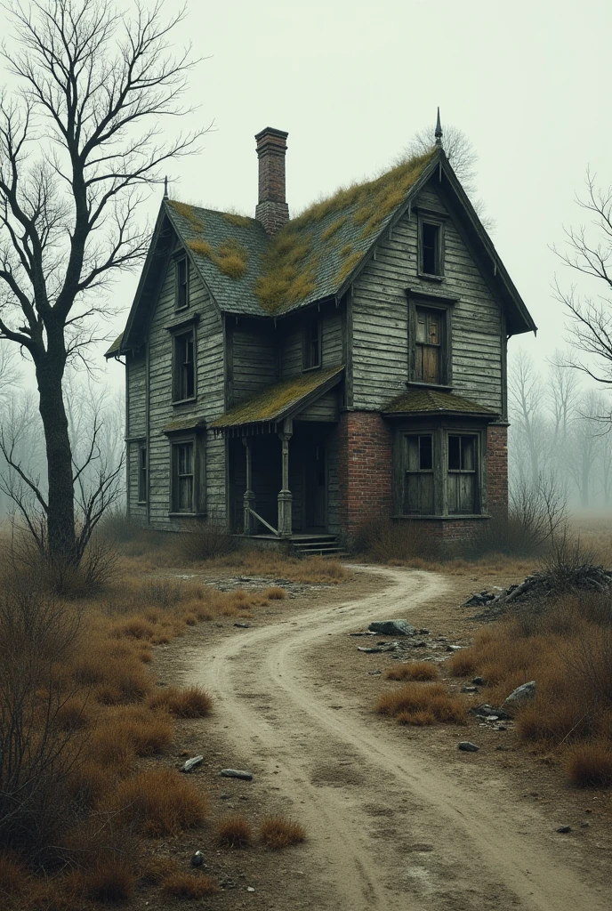Old and dilapidated house