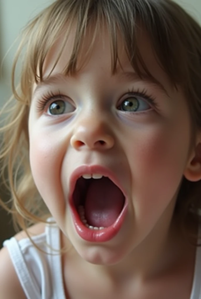 A young girl swallowing semen