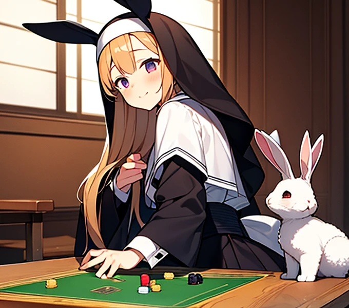 Highest quality, Tabletop, Game CG, (kimono),maid,Nuns, bunny, 複数のgirl, 6+girl, Bunny ears, Rabbit&#39;s Tail, 6人のgirl, 6人のgirl, lureする, obscene, desire, lure, (Stir),