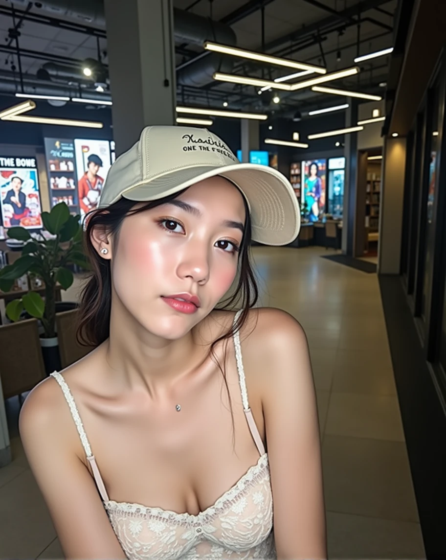 8K Ultra HD Masterpieces, Beautiful Thai **** girl ware cap, clear skin, see-through dress
