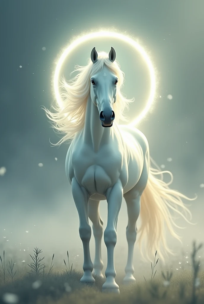 Horse with halo