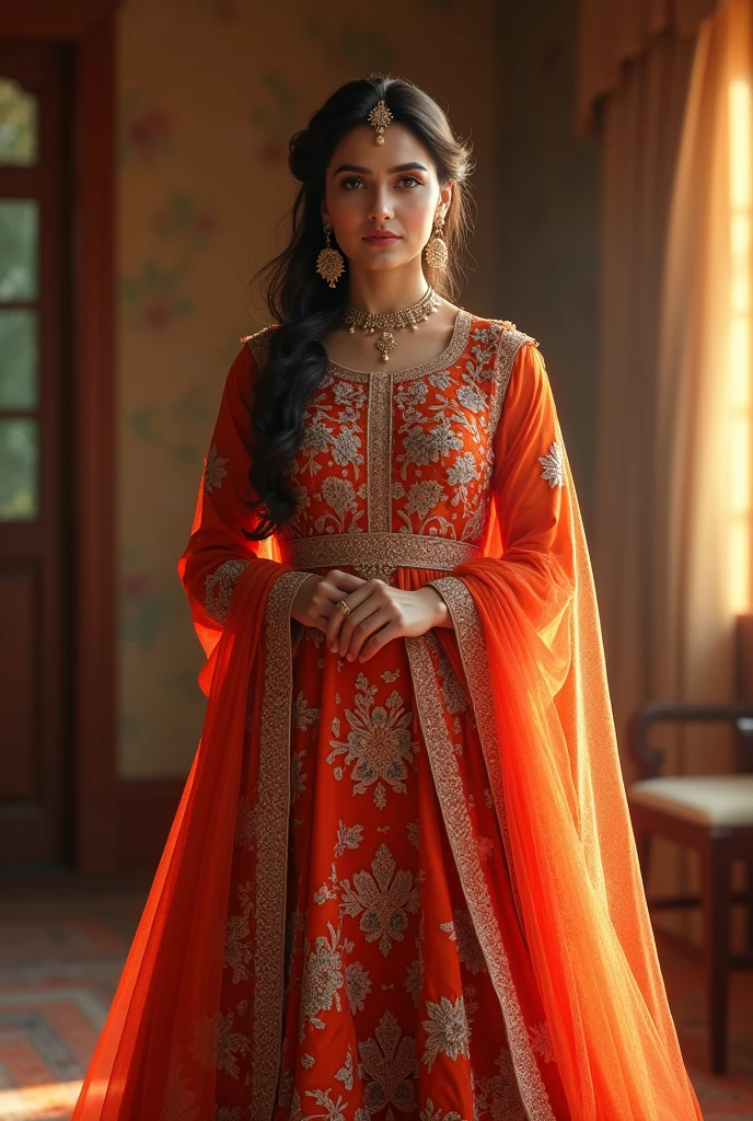 Pakistani actress wearing regular kameez shalwar full picture