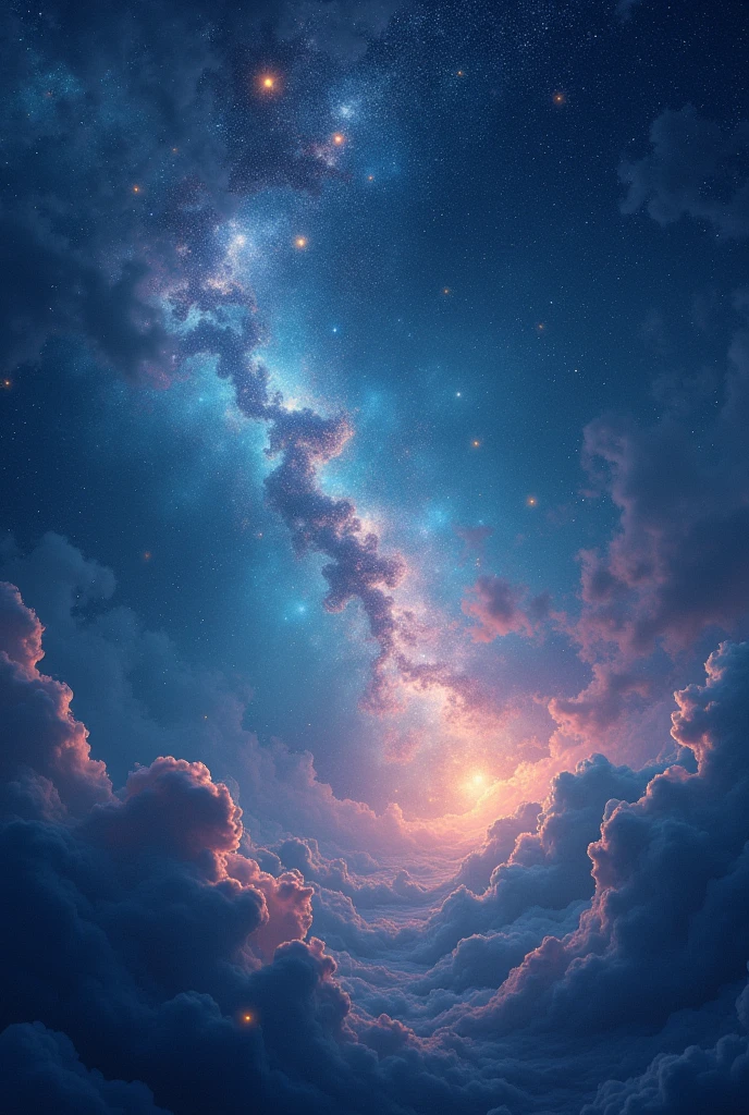 Background that represents dreams. Night sky