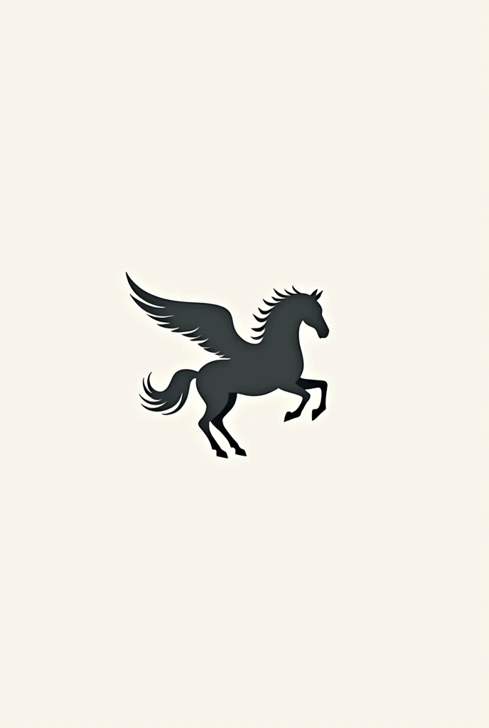Angelic minimalist Horse logo for branding