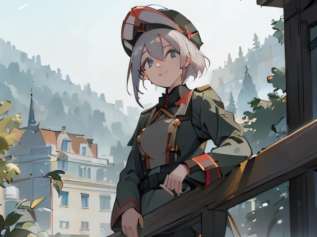  austria=hungary empire soldier smile girl  in city parade