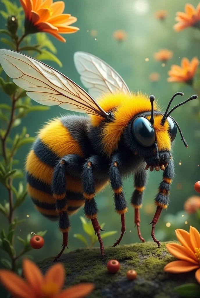 Creature that combines a bee and a spider