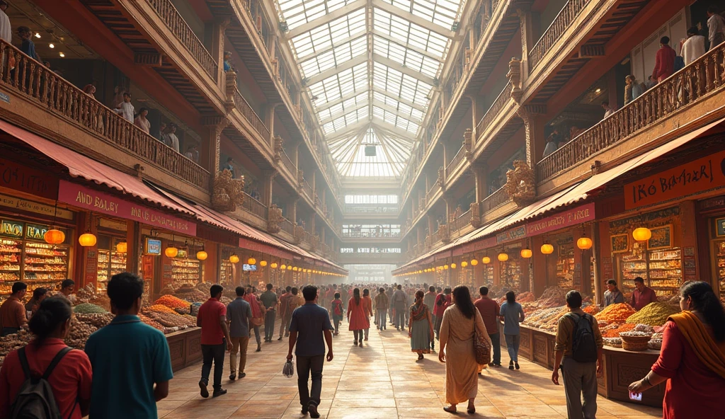 An indian mall named big bazaar