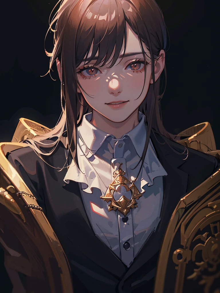 a young boy in a gentlemanly suit, gray foggy background, glowing golden eyes, 11 year old boy, dark eldritch aura of tentacles behind him, cinematic lighting, highly detailed, hyper realistic, 8K, photorealistic, masterpiece, dark atmosphere, abomination, 11 year old human kid, (best quality,4k,8k,highres,masterpiece:1.2),ultra-detailed,(realistic,photorealistic,photo-realistic:1.37),surreal,dark fantasy,moody lighting,cinematic,dramatic lighting, evil looking smile