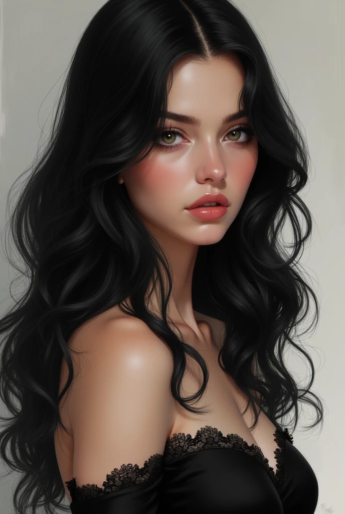 streamer, nude, girl, black hair, big breasts, big ass