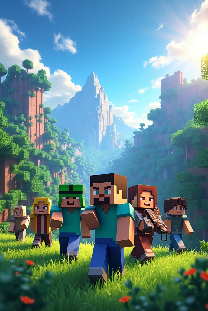 YouTube thamnel for Minecraft smp in YouTube 16:9 size