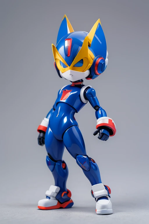 Rockman、Mega Man、Helmetのデザイン,robot,Android,Primary school students ,Young girl,Simple design,Deformed Design,Mini Characters,Pitch Resuit,Sentai Hero,Perfect outfit,Yoga Suit,robotジョイント,Plug Suit,Spacesuit,Full body illustration,Helmet,Face masks,フルFace masksをかぶっている、,Sentai Hero、front view