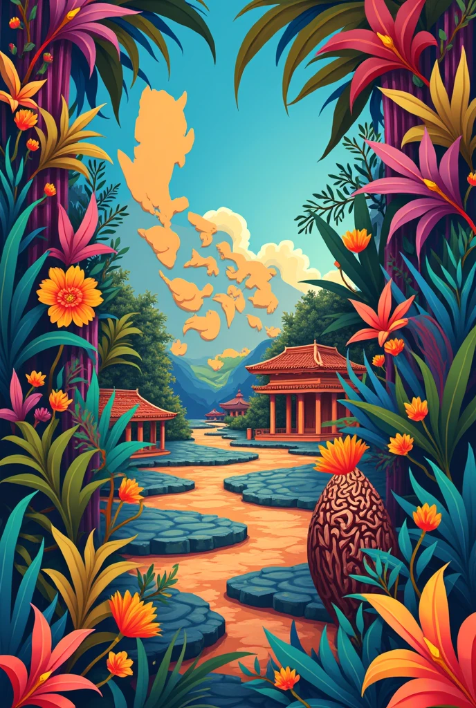 Create a simple Infographic that will showcase the art work in the “Philippines” (put shape, color, and lighting)