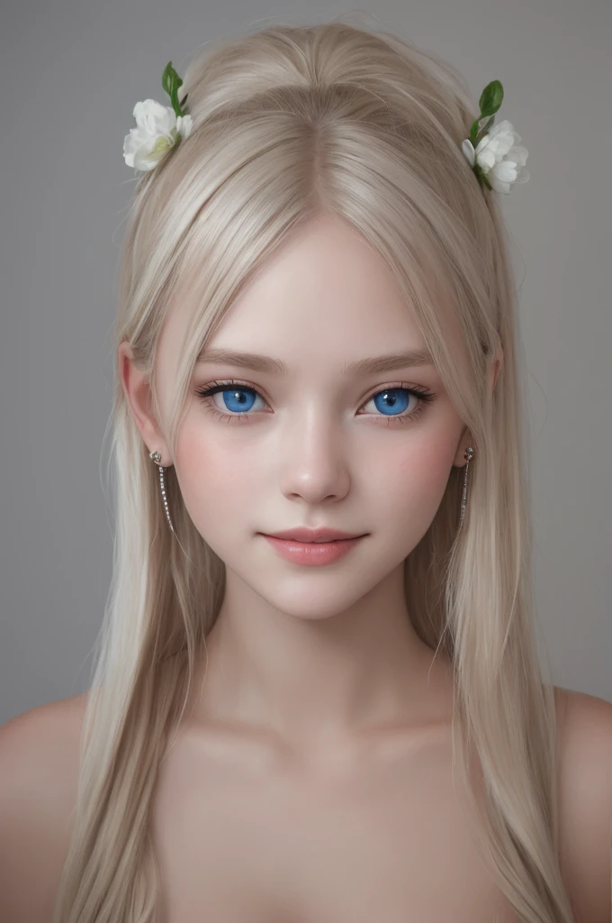 (Scandinavian girls:1.5)、Blue eyes:1.5、bangs:1.5、(Small face)、round face、light in your eyes、Sparkling Eyes、Moist eyes、Beautiful shining platinum blonde hair、Gentle expression、A perfect and beautiful 8  girl、Cleavage、smile、(looking at the camera)、(Upper Body)、Moisturized lips、Glossy lips、beautiful girl、cute、Transparent white skin、
(((((BREAK))))),, bangs:1.5、Small face:1.5,(Stylish clothes)、Wide angle、front、hair ornaments、Earrings、8k、Surreal、Looking into the camera、Staring at me 1.3、Eyes meet、Shot from above、Look Up、Look Up、knees、Full body shot、Standing、High heels、