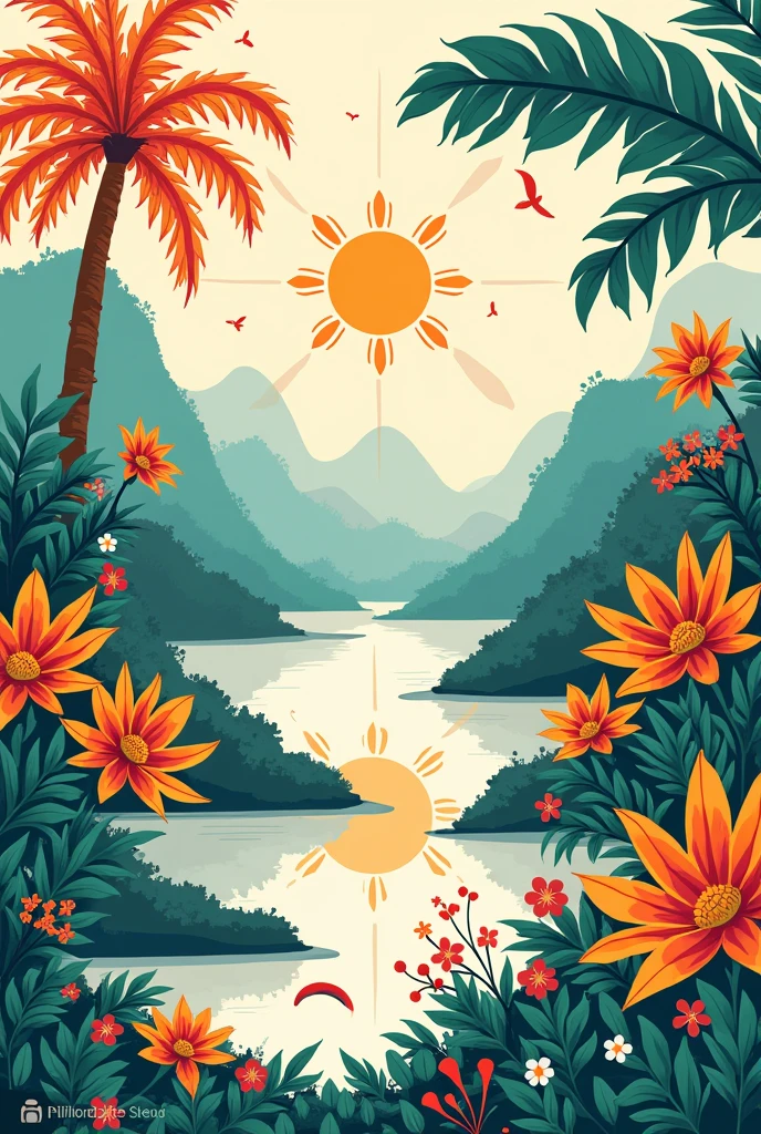 Create a simple Infographic that will showcase the art work in the “Philippines” (put shape, color, and lighting)