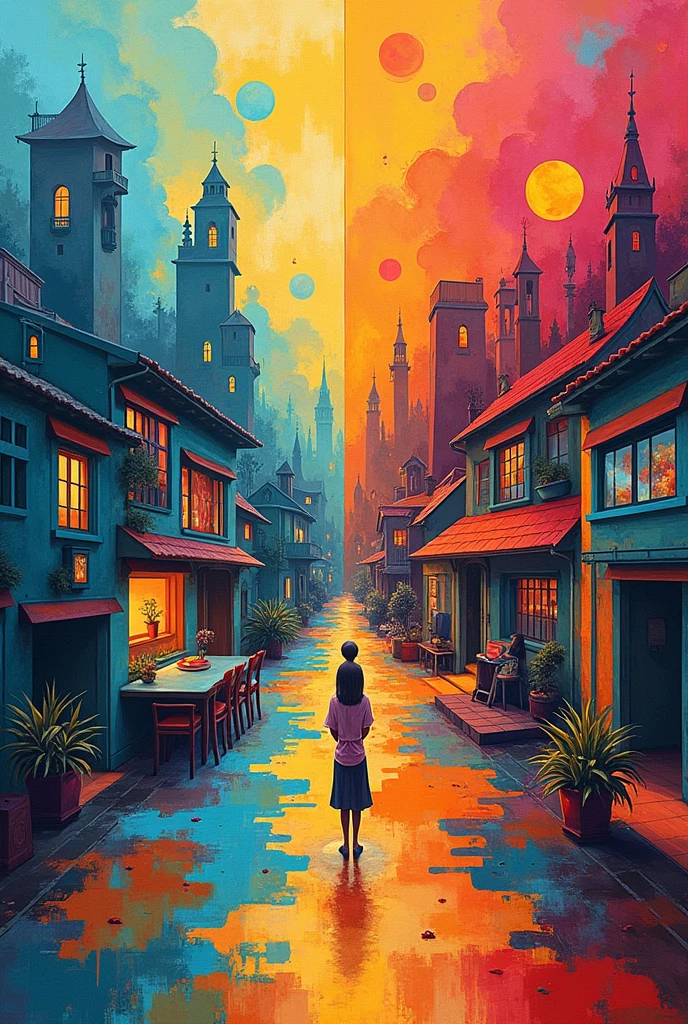 Create an easy abstract  art about your perception, or what i feel on differences of each culture (Culture on School, house, etc..)