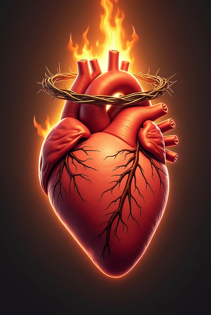 The sacred heart of Jesus cartoon a little more realistic