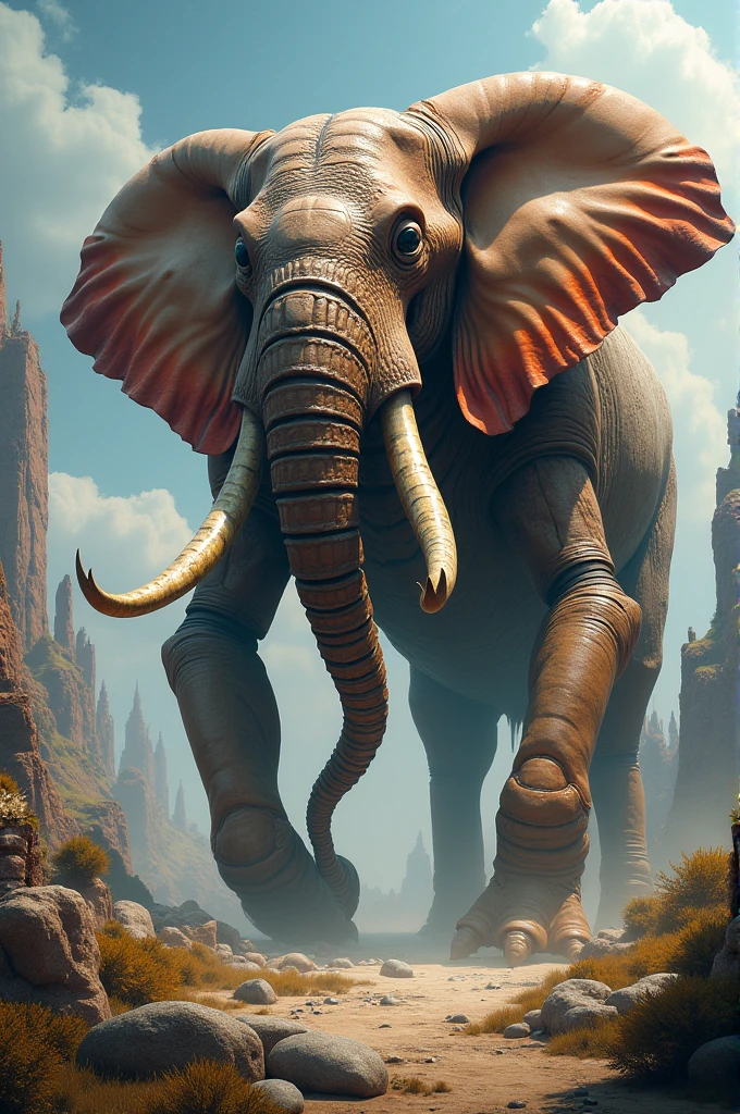 Scorpion elephant fusion creature