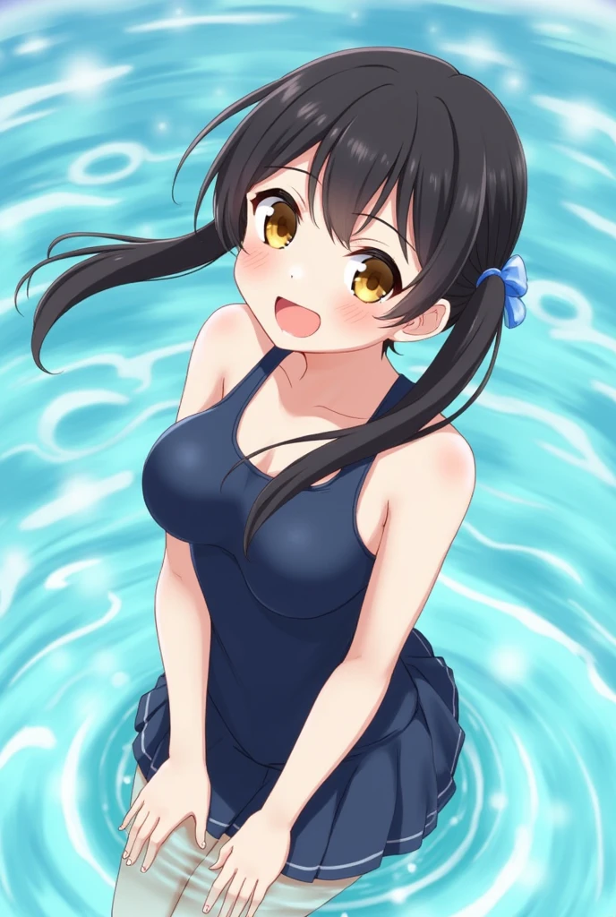 NUDE,{{{masterpiece}}}, {{{best quality}}}, {{ultra-detailed}}, {illustration}, {{an extremely delicate and beautiful}},black hair,Blue eyes,water eye,large breasts,Wet and slimy, Shiny wet skin!!, Enchanting anime girl,Surprised expression,water eye,,steam,blush,Raise eyebrows,Bobcut,blunt bangs,pussy,top-down bottom-up,pussy,anal,{back biew},back shot,spread pussy