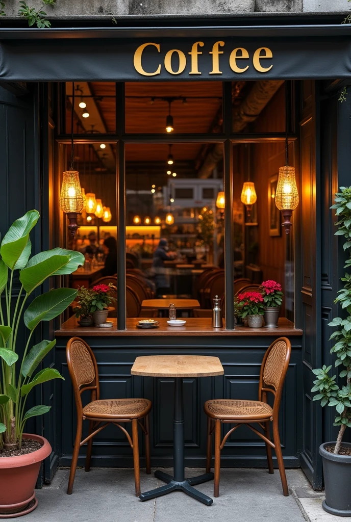 out side look of the coffee shop in mumbai.