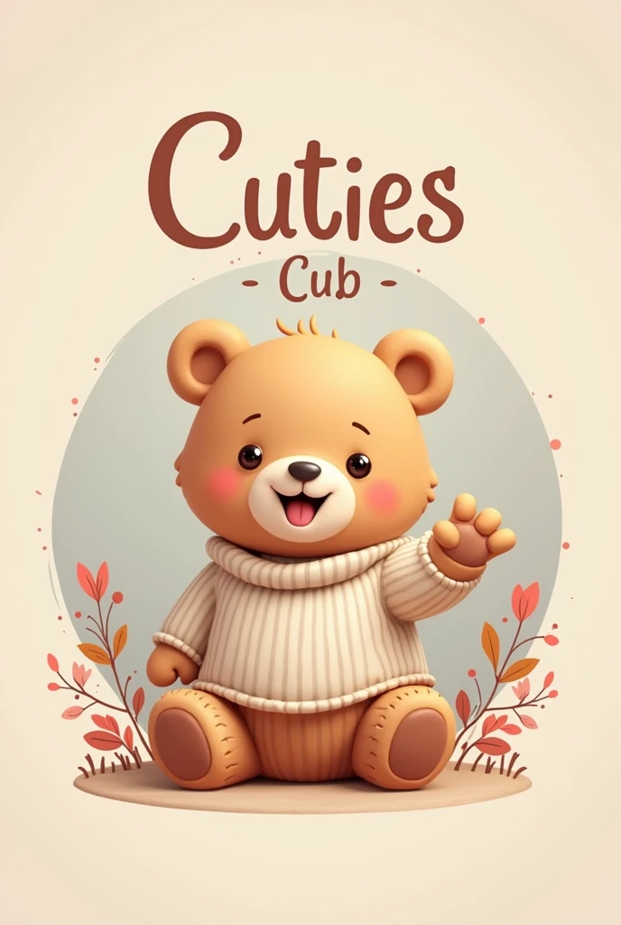 Baby accessories brand which name is cuties Cub withe todling baby who present the brand
