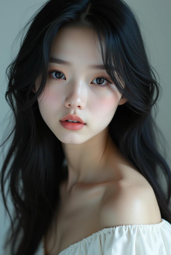 rompts
Copy
Arafed Asian woman with long black hair and naked, (12x) extremely pale white skin, soft pale white skin, Seulgi from Red Velvet, with pale skin, very pale white skin, pale fair skin!!, pale white skin, very very pale white skin, pale porcelain white skin, pale beautiful skin, extremely pale white skin, very very very pale white skin, Kang Seul-gi, seducing naked