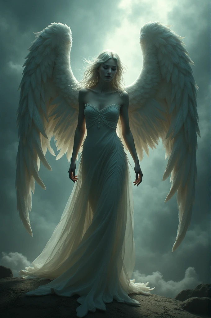 Fallen angel with broken wings but I will not stay like this
