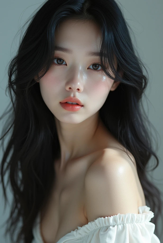 rompts
Copy
Arafed Asian woman with long black hair and naked, (12x) extremely pale white skin, soft pale white skin, Seulgi from Red Velvet, with pale skin, very pale white skin, pale fair skin!!, pale white skin, very very pale white skin, pale porcelain white skin, pale beautiful skin, extremely pale white skin, very very very pale white skin, Kang Seul-gi, seducing wearing nothing she is wet and naked