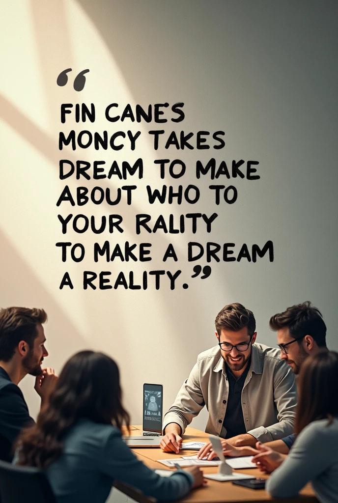 A stylized background with a bold font, displaying the quote. The text is overlaid on a subtle image of a person or a group of people working together, symbolizing collaboration and entrepreneurship.]

"Indbiz is not just a dream for us, it is an effort to make the dream of a lot of entrepreneurs. we are going to make it happen and We will succeed."

Let me know if you'd like me to generate a specific image based on this quote!