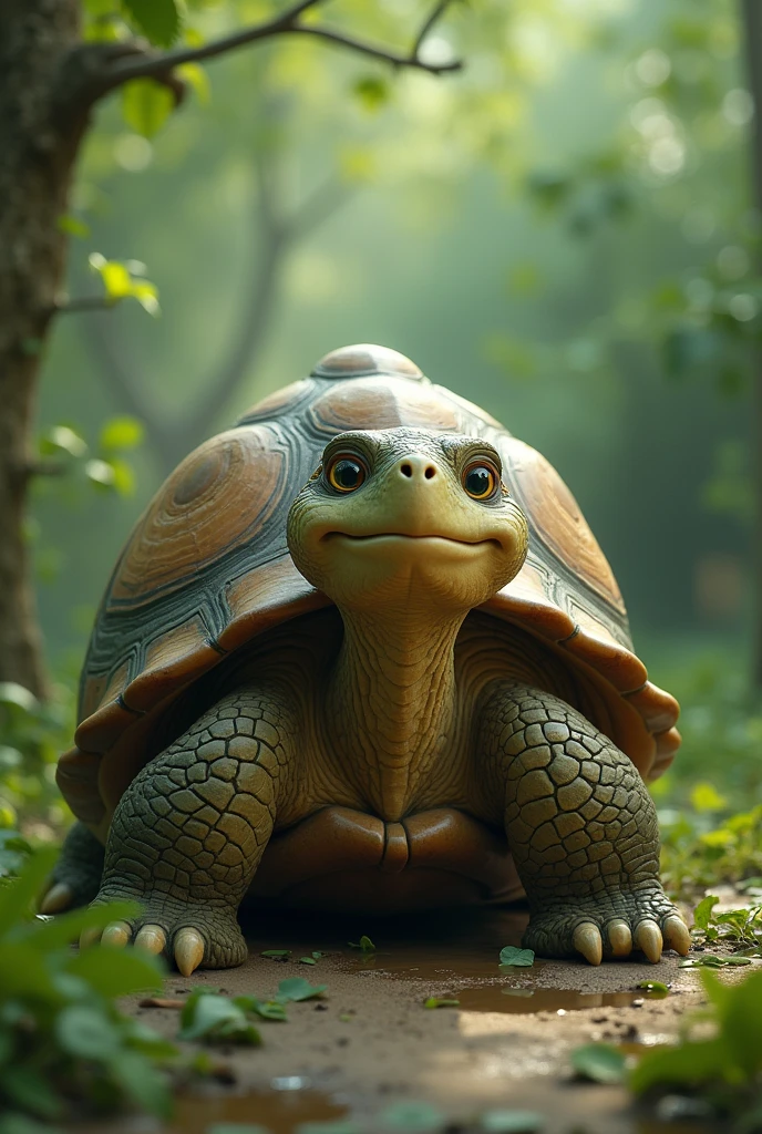 (Altas Resoluciones, 8k, foto RAW, Obra maestra:1.2), (realista, fotorrealista:1.37), Pro Lighting, Mapeo de fotones, Radiosidad, Pokémon Shuckle, parque, repleto de hongos, Hyper-realistic Pokémon companion