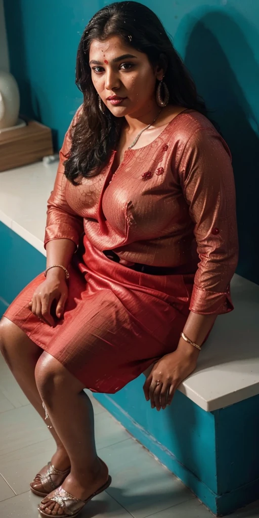 Day scene, full body photo of a plus sized 45 year old indian with a man from top view, (Masterpiece, Best Quality, High Resolution), office Background, (cum Splash on her breasts and nipples, cum Splash on her face, Splash of cum, cum Splash on her blouse, cum Splash on her eys), Sweet 25 year old South indian women sitting on her knees in a crowded party hall with a man, hour glass body red lips, silver colour silky gown, lightly makeup,ultra realistic, realistic, look at viewer (cinematic:1.3), intricate details,