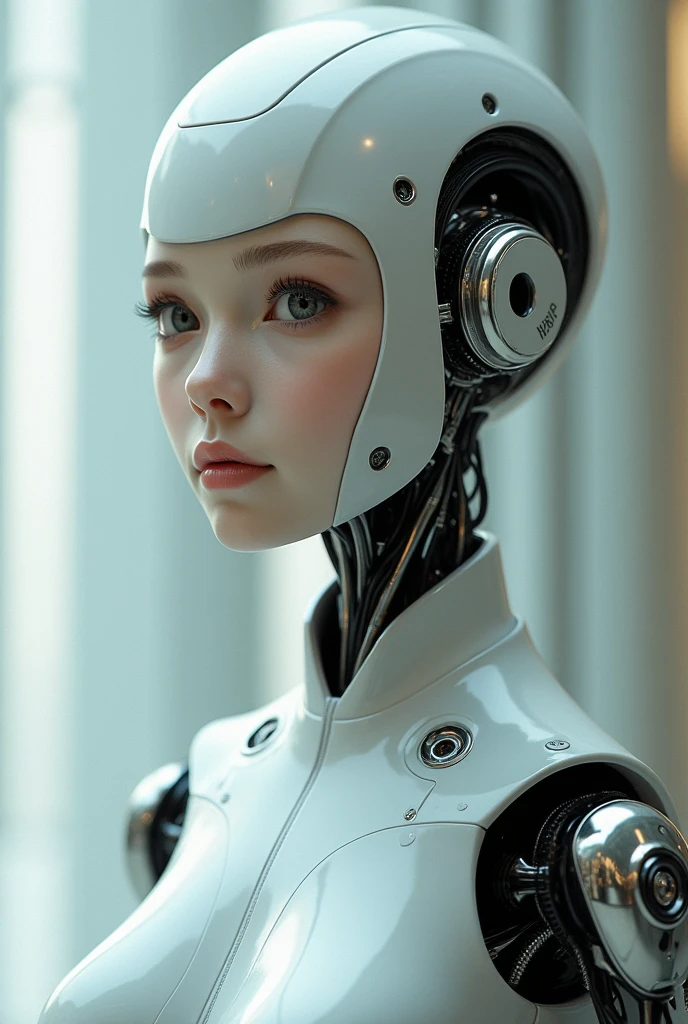 Realistic robot girl